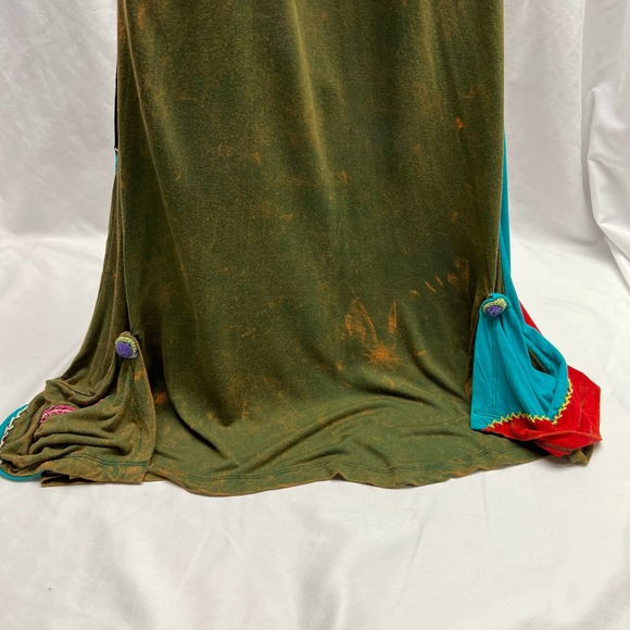 Rising International Colorful Nepal Viscose Bohemian Sun Dress Women's Large - Picture 7 of 9